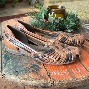 Brown and Black Women's Woven Espadrilles